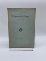 La R. Universita' di Torino nel 1900. Anno 496o dalla fondazione