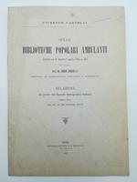 Sulle biblioteche popolari ambulanti istituite con R. Decreto 2 agosto 1902, n. 359 su proposta dell'On. Guido Baccelli