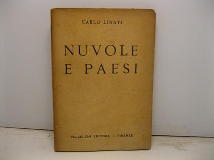 Nuovole e paesi - Carlo Linati - copertina