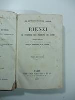 Rienzi le dernier des tribuns de Rome. Roman anglais traduit avec l'autorisation de l'auteur sous la direction de P. Lorain. Tome premier ( - deuxieme)