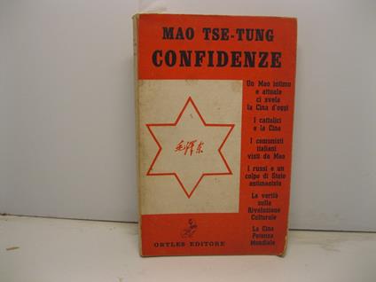 Confidenze - Tse-tung Mao - copertina