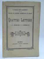 Il Collegio Regina Margherita per le orfane dei maestri elementari in Anagni. Quattro lettere dell'on. Bonghi all'on. Torraca