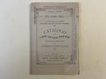 Milano. Ditta Giacomo Agnelli. Catalogo dei libri ad uso premio. Educativi, scolastici, ascetici, religiosi con assortimento di attestati per scuole, luglio 1879