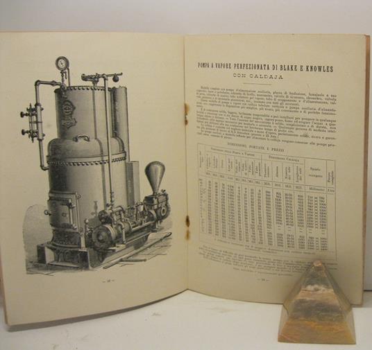 Blake's improved steam pumping machinery. Pompe a vapore americane 112000 costrutte sino al dicembre 1898 - copertina