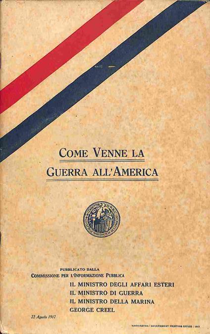 Come venne la guerra all'America - copertina