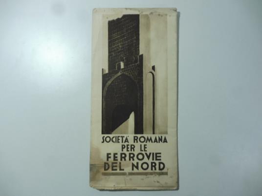 Societa' romana per le Ferrovie del Nord. Pieghevole promozionale - copertina