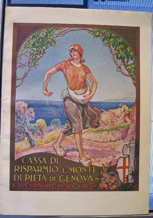 Cassa di risparmio e Monte di Pieta' di Genova, calendario 1930 - copertina