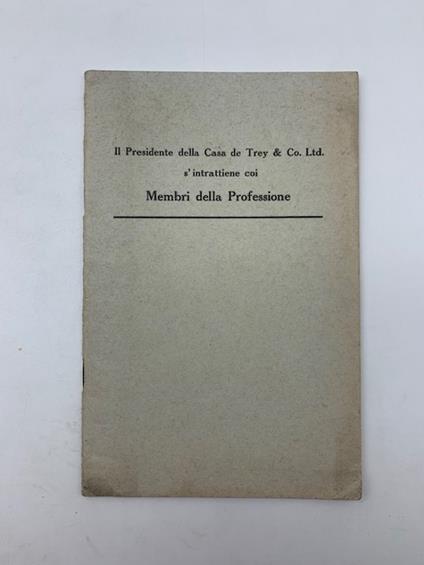 Un passo risoluto verso il meglio. Osservazioni di vitale interesse rivolte a tutti i membri della professione dentaria - copertina