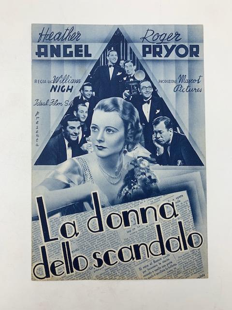 La donna dello scandalo. Un film di William Nigh (pieghevole promozionale) - copertina