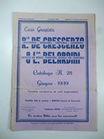 Casa grossista R. De Crescenzo & L. Belardini. Catalogo Giugno 1939. Orologeria. Gioielleria. Oreficieria..