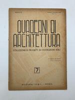 Quaderni di architettura. Collezione di progetti di costruzioni edili, 7. Quattro progetti di casa popolare a pianta allungata