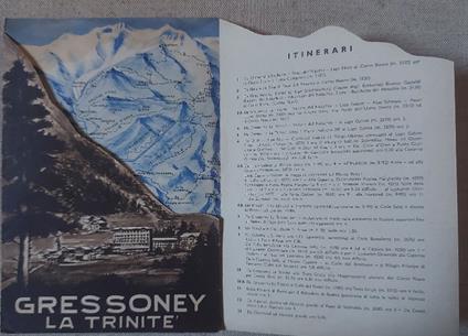 Gressoney. La Trinite', Valle d'Aosta (pieghevole promozionale) - copertina