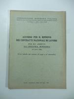 Accordo per il rinnovo dei contratti nazionali di lavoro per gli addetti all'industria mineraria