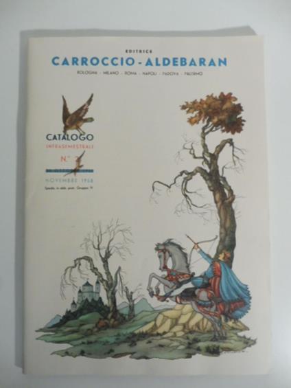 Editrice Carroccio-Aldebaran. Catalogo n. 2, novembre 1958 - copertina