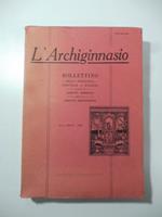 L' Archiginnasio. Anno LXXVII, 1982