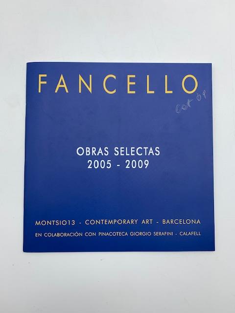 Luca Fancello. Obras selectas 2005-2009. Montsio 13. Contemporary Art. Barcelona - copertina