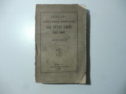 Gli Stati Uniti nel 1863 - John Bigelow - copertina