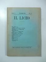 Il Liceo, anno I, dicembre 1882, n. 10