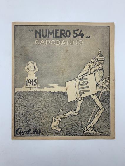 Numero. Settimanale umoristico illustrato, anno III, n. 54 - copertina