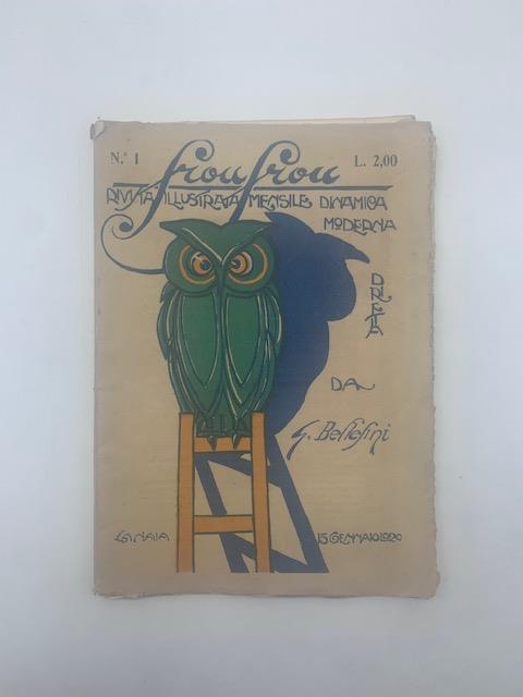 Frou Frou. Rivista mensile amena illustrata dinamica moderna N. 1, 15 gennaio 1920 - copertina