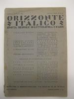 Orizzonte italico. Rivista mensile di letteratura e d'arte. Gennaio - Febbraio 1924. Seconda serie num. 4-5