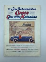 III corsa automobilistica in salita Cuneo - Colle della Maddalena riservata alle vetture sport organizzata dall'automobile club di Cuneo... 7 agosto 1927..