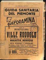 Guida Sanitaria del Piemonte. Province di Torino, Alessandria, Aosta, Asti, Cuneo, Novara, Vercelli anno 1936