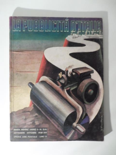La pubblicita' d'Italia. 15 - 16. Settembre - ottobre 1938 - copertina