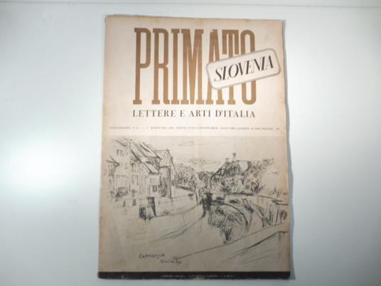 Primato, lettere e arti d'Italia, n. 15, 1 agosto 1941 - copertina