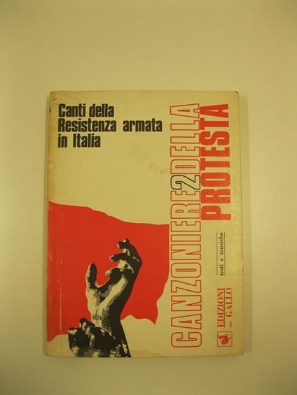 Canti della Resistenza armata in Italia - copertina