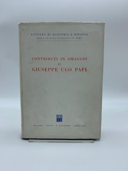 Contributi in omaggio di Giuseppe Ugo Papi - copertina