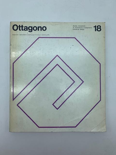 Ottagono rivista trimestrale di architettura arredamento industrial design n. 18 - copertina