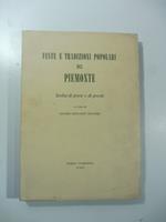 Feste e tradizioni popolari del Piemonte. Scelta di prose e di poesie a cura di Davide Giovanni Cravero