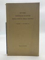 Settimo convegno di studi sulla civilta' della tavola. Sanremo 12-13 novembre 1982