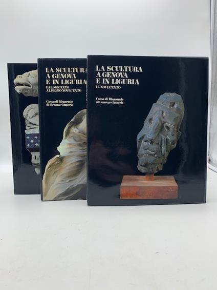 La scultura a Genova e in Liguria dalle origini al Cinquecento 3 volumi - copertina