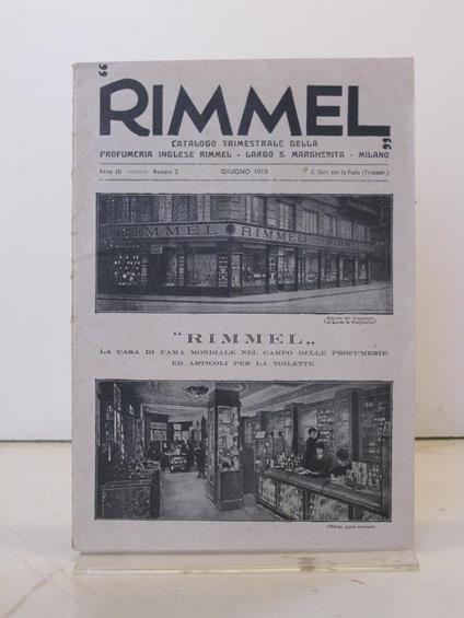 Rimmel, Catalogo trimestrale della profumeria inglese - copertina