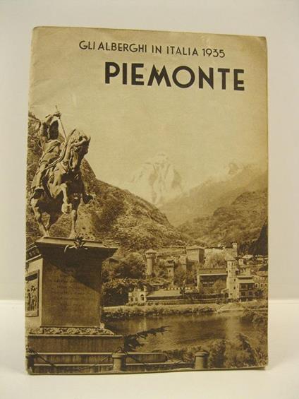 Gli alberghi in Italia 1935. Piemonte - copertina