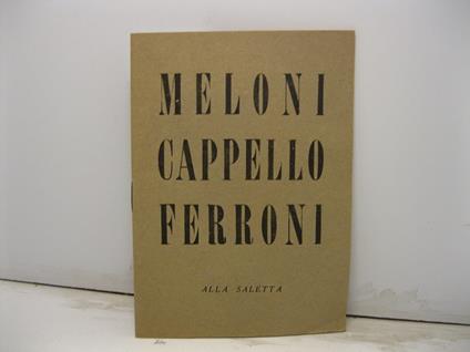 Meloni Cappello Ferroni alla Saletta - copertina