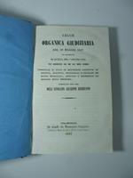 Leggi e decreti sull'amministrazione delle acque e foreste e del pubblico demanio. (LEG. CON): Legge organica giudiziaria del 29 maggio 1817 col confronto di quella del 7 giugno 1819...(LEG. CON): Istruzioni per l'amministrazione degli stabilimenti d