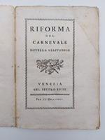 Riforma del Carnevale. Novella giapponese