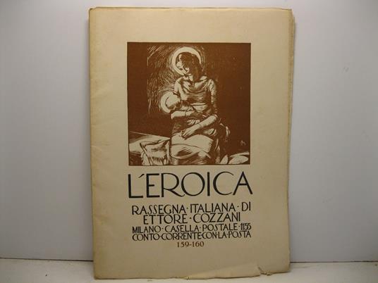 L' Eroica. Rassegna italiana di Ettore Cozzani, quaderno 159-160, novembre-dicembre 1931 - copertina