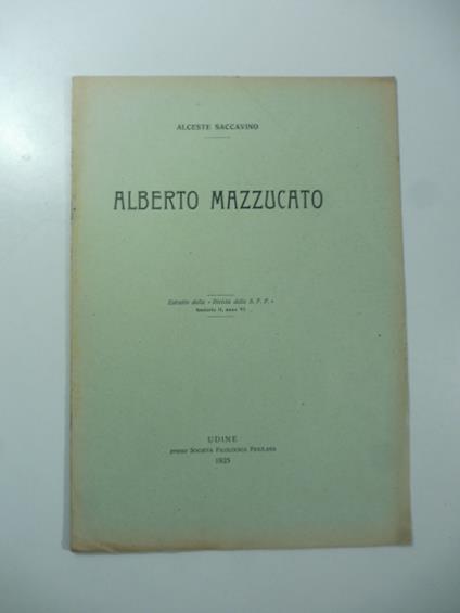 Alberto Mazzucato - copertina