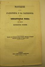 Notizie sopra l'anatomia e la patologia della ghiandola timo del medico Giuseppe Corte Estrattp dal giornale delle scienze mediche di Torino. Fascicolo di luglio agosto 1840