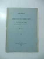 Relazione della Commissione dei Commercianti all'Assemblea generale tenuta il 18 gennaio al Palazzo dell'Esposizione in Roma