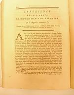 Esperienze del sig. abate Raimondo Maria De Termeyer su l'anguilla tremante estratte da una Dissertazione inserita nel tomo VIII della Raccolta Ferrarese degli Opuscoli scientifici..