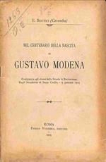 Nel centenario della nascita di Gustavo Modena. Conferenza agli alunni della Scuola di recitazione Regia Accademia di Santa Cecilia