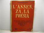 Prospettive. Direttore Curzio Malaparte. L'assenza, la poesia. Con questo numero s'inizia il pubblico e privato ragionamento intorno alla poesia. N. 10. Anno IV. 15 ottobre 1940