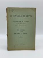 Il Consiglio di Stato nella monarchia di Savoja dal conte Tommaso I di Moriana fino ad Emanuele Filiberto. Studio storico-giuridico