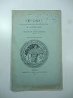 Reponse aux observations presentees par M. Alfred Rame' sur l'eglise de Saint-Ambroise a Milan