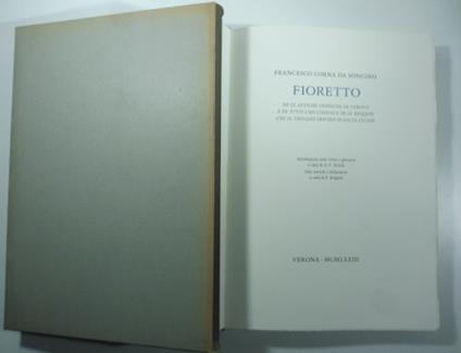 Fioretto. De le antiche croniche de Verona e de tutti soi confini.. - copertina